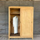 Raw wood wardrobe