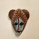 Vintage ceramic and terracotta mask signed