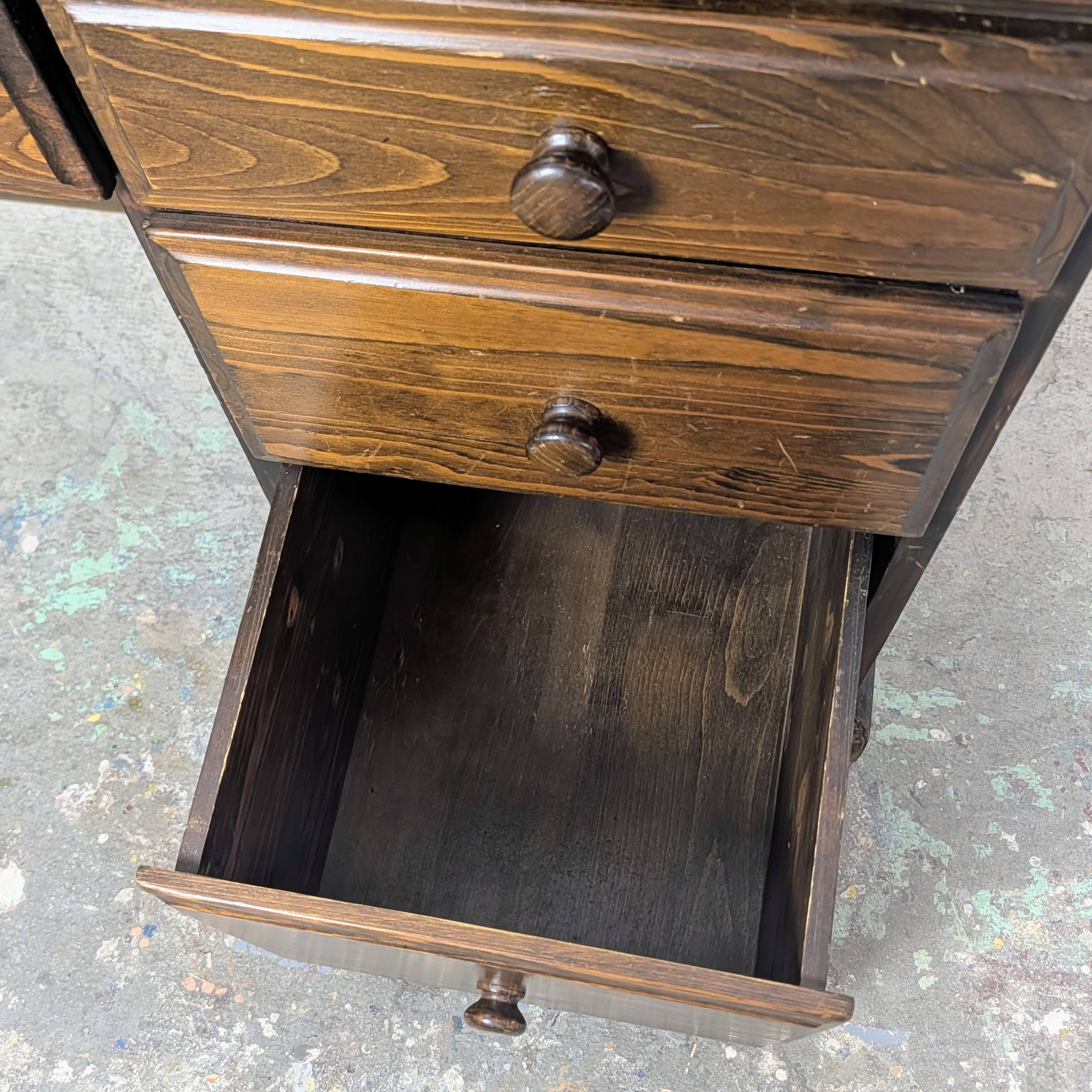 Bureau à cylindre en bois vintage