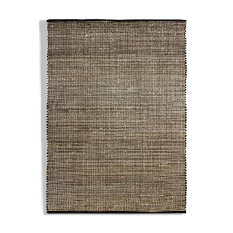 Tapis jute et coton noir 120x170 cm