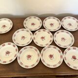 Set of 10 L'Amandinoise soup plates