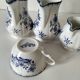 Trio of jugs and cup Sarreguemines Lancaster decoration