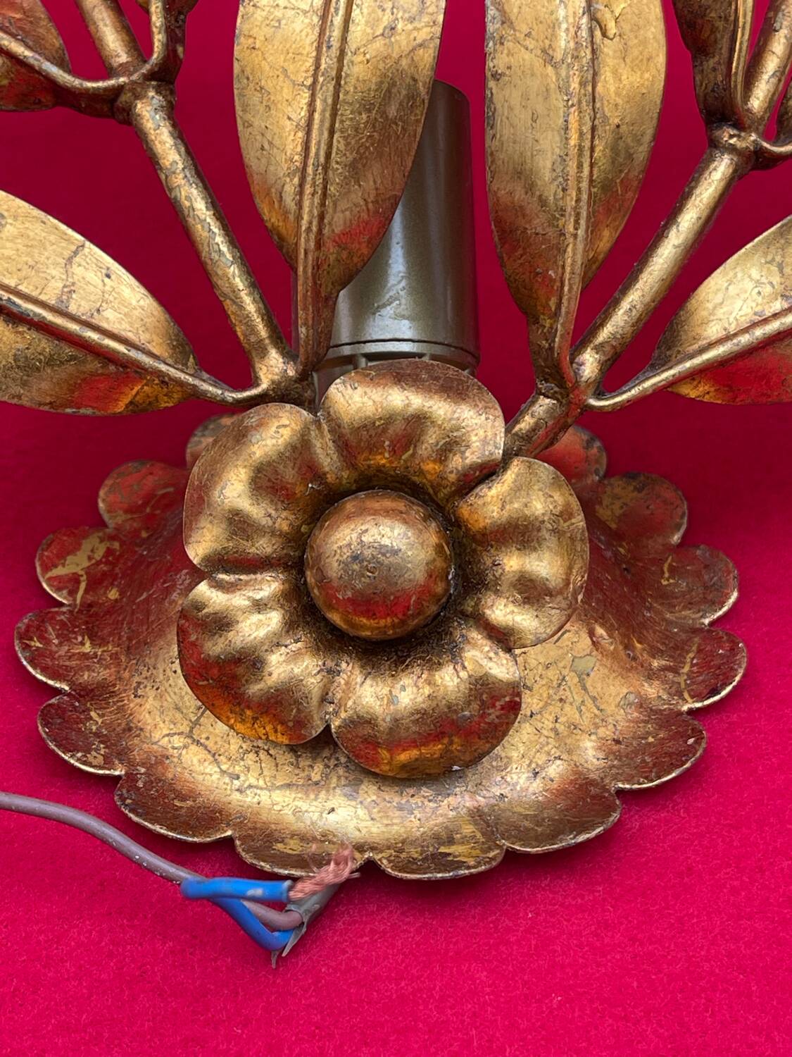 Golden Leaf Appliques Hans Kögl Style 1960/70 Hollywood Re