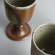 6 tasses mazagrans vintage en grès pyrité