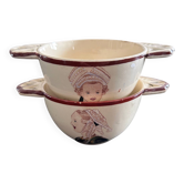 Paire de bols bretons anciens