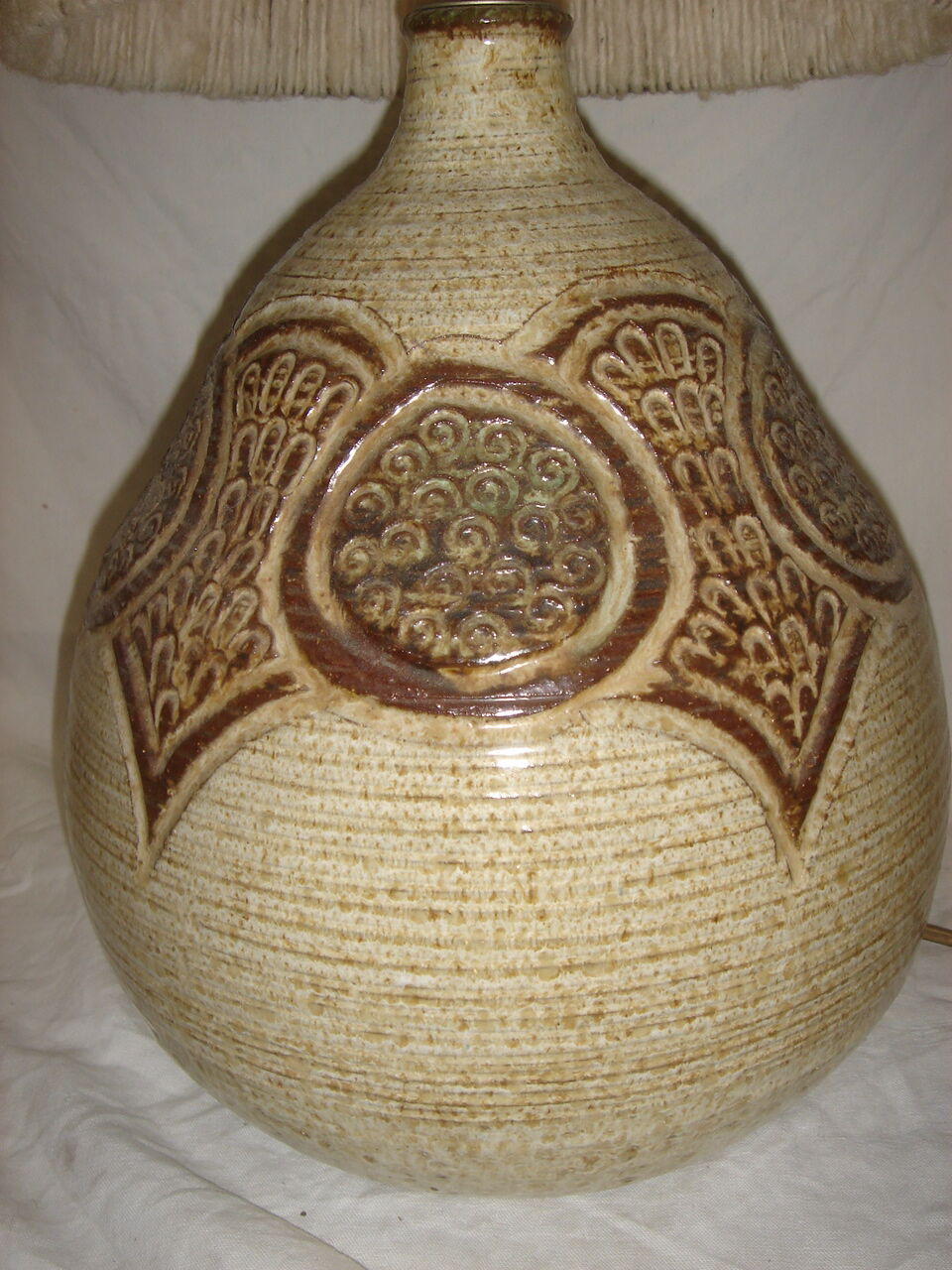 ceramic lamp by Vallauris signed Gérard, 1960