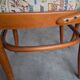 Ensemble de 6 chaises de salle à manger Thonet en bois courbé avec assise en tissu / Années 1970 Mid-Century Bistr