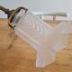 Brass tulip wall lamp and matte tempered glass