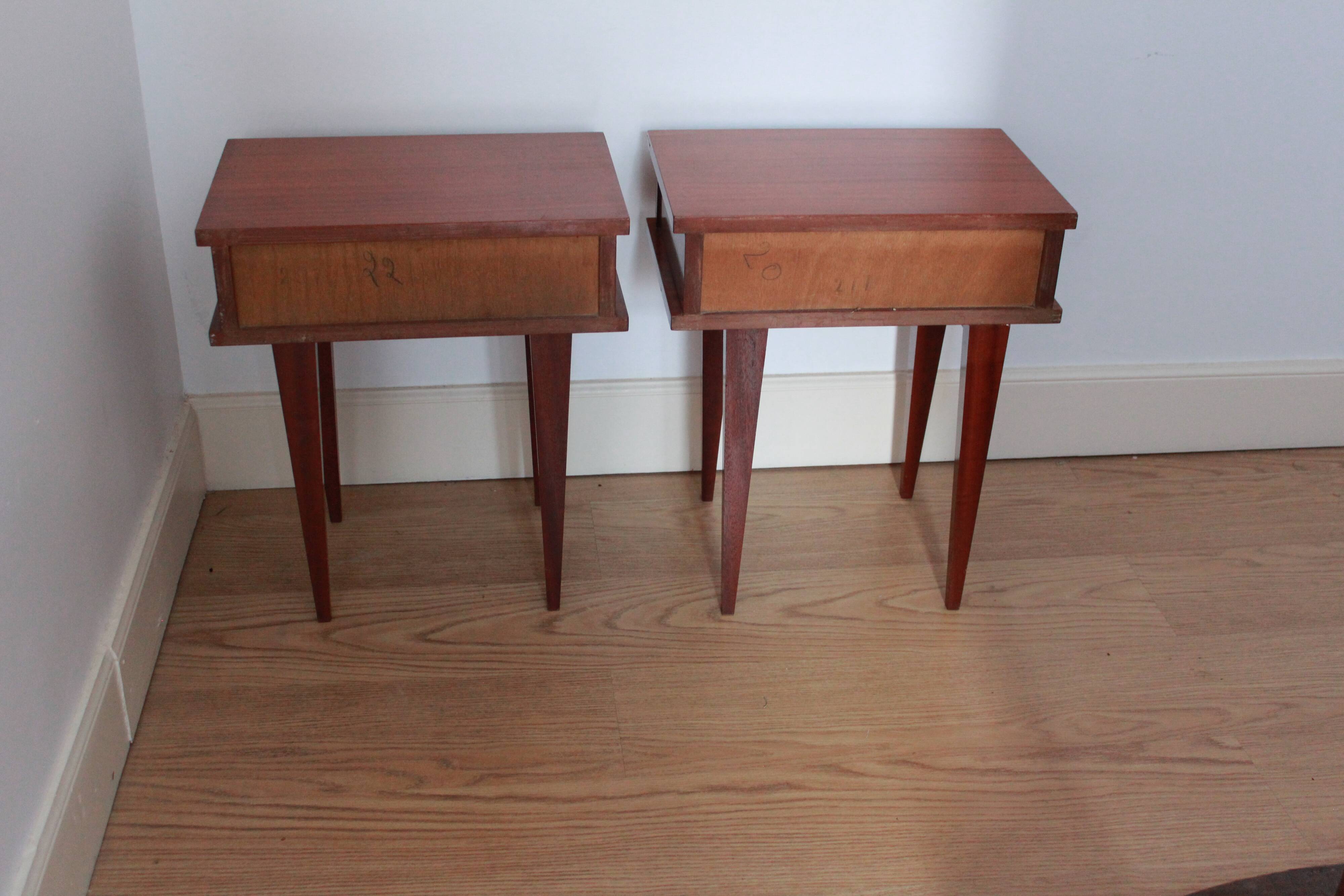 Paire de chevets vintage 1970