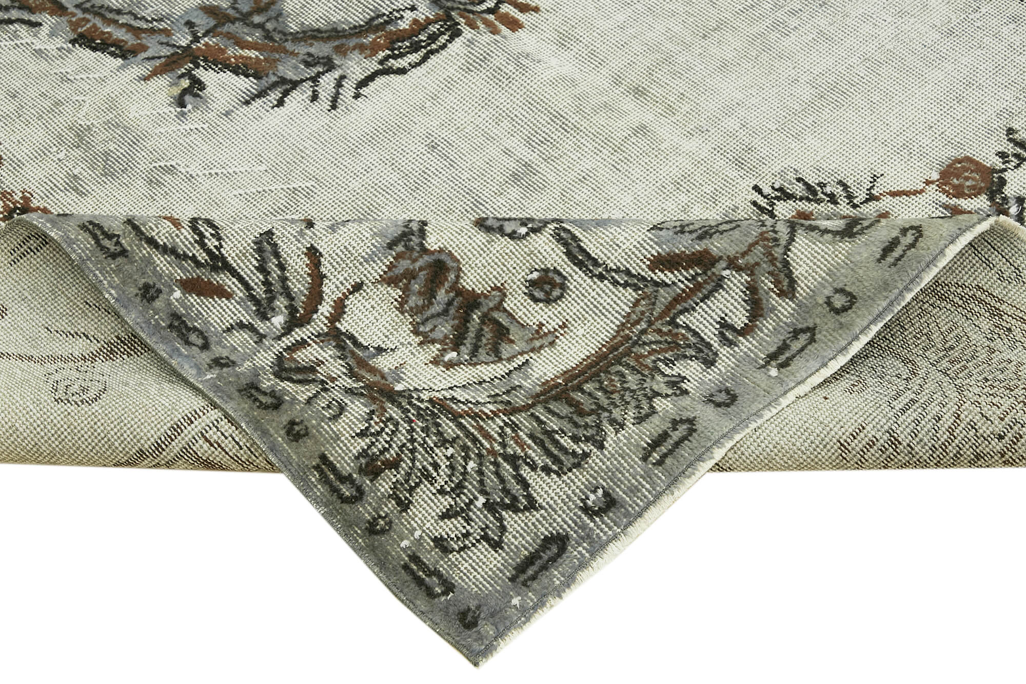 Handmade contemporary oriental 1970s 200 cm x 314 cm grey carpet