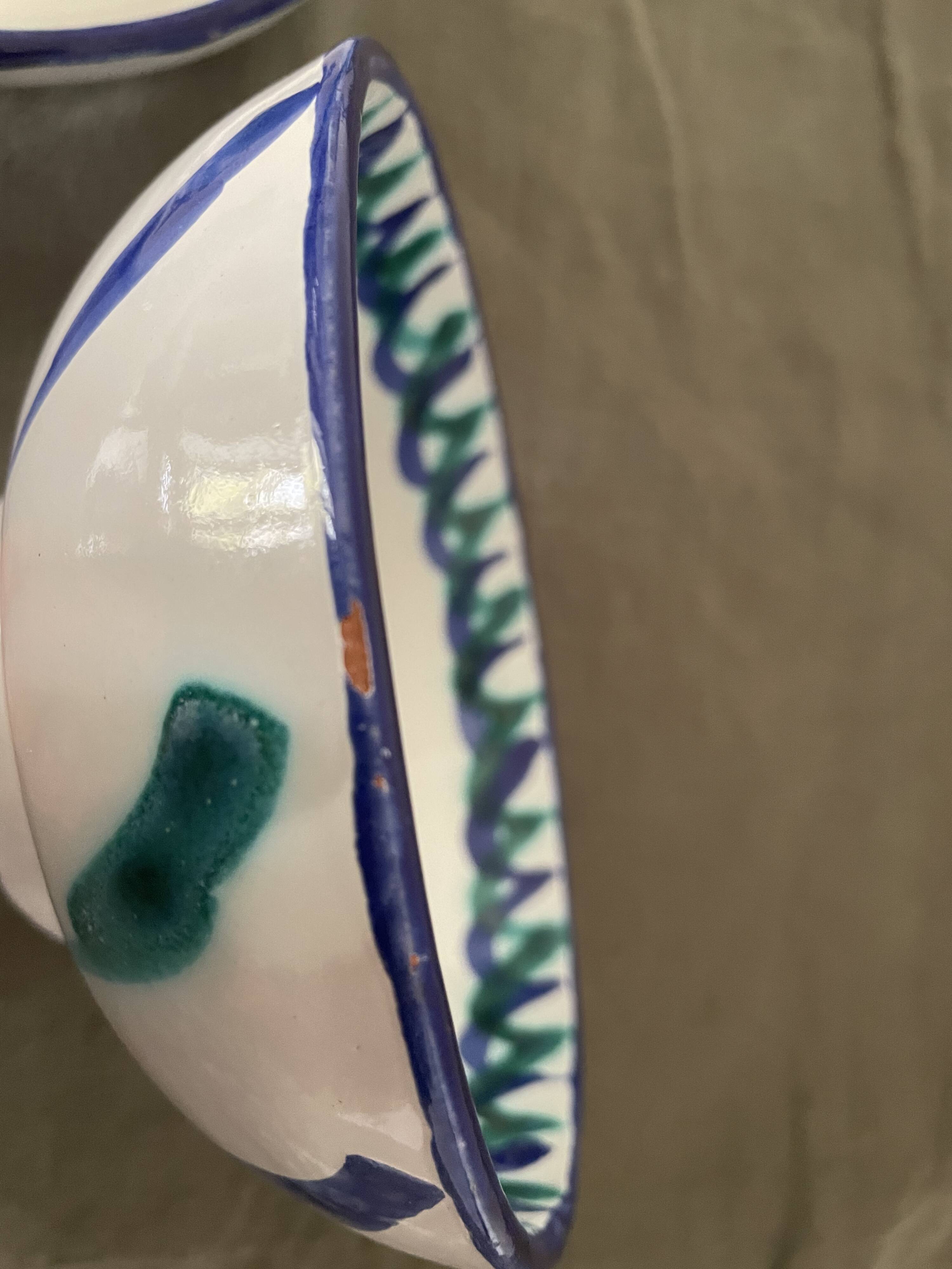 Fajalauza glazed terracotta bowls