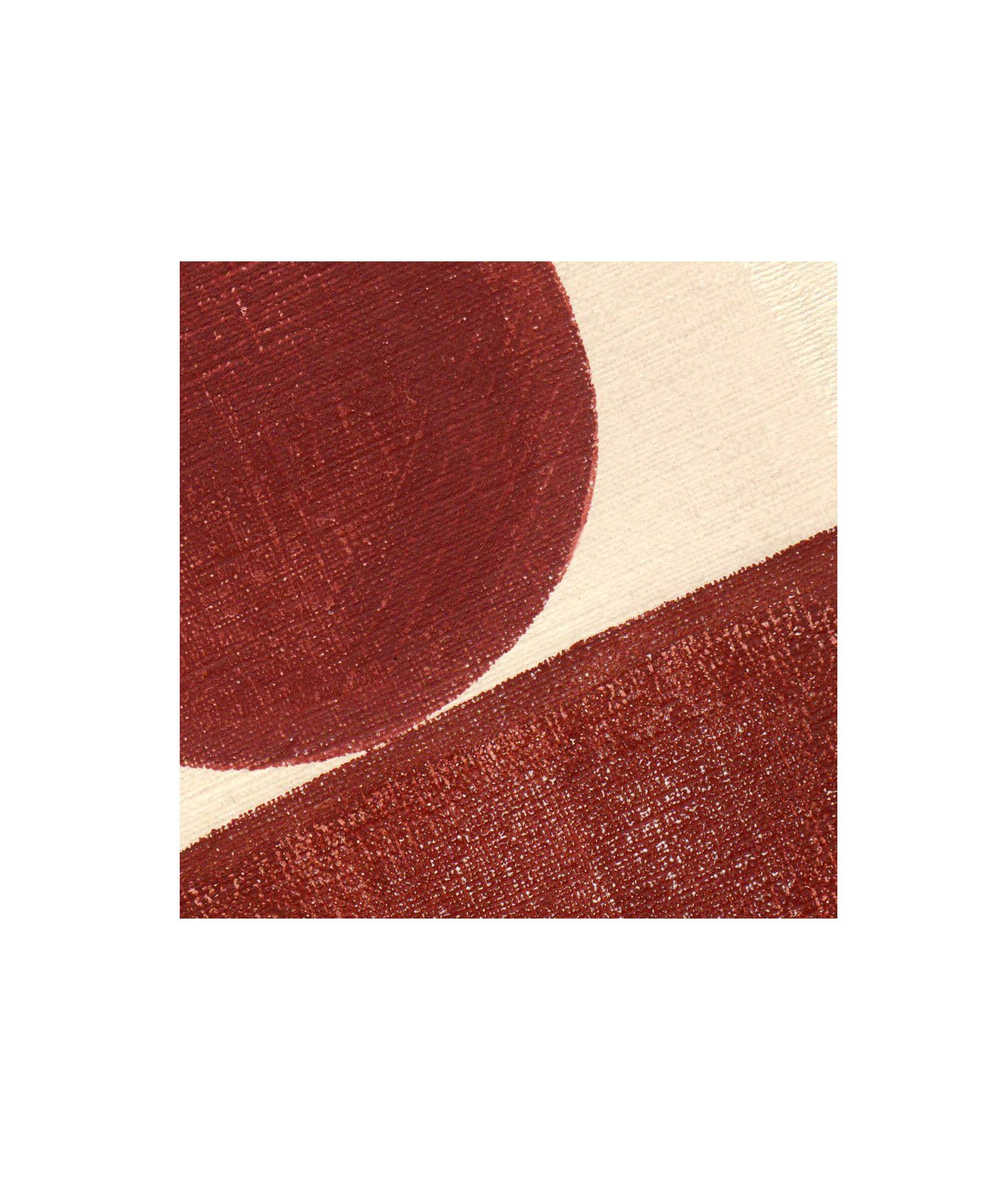 Painting duo - Tea and Infini - abstract illustration - Dark terracotta - signed eawy