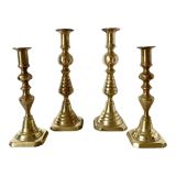 Old brass candlesticks England