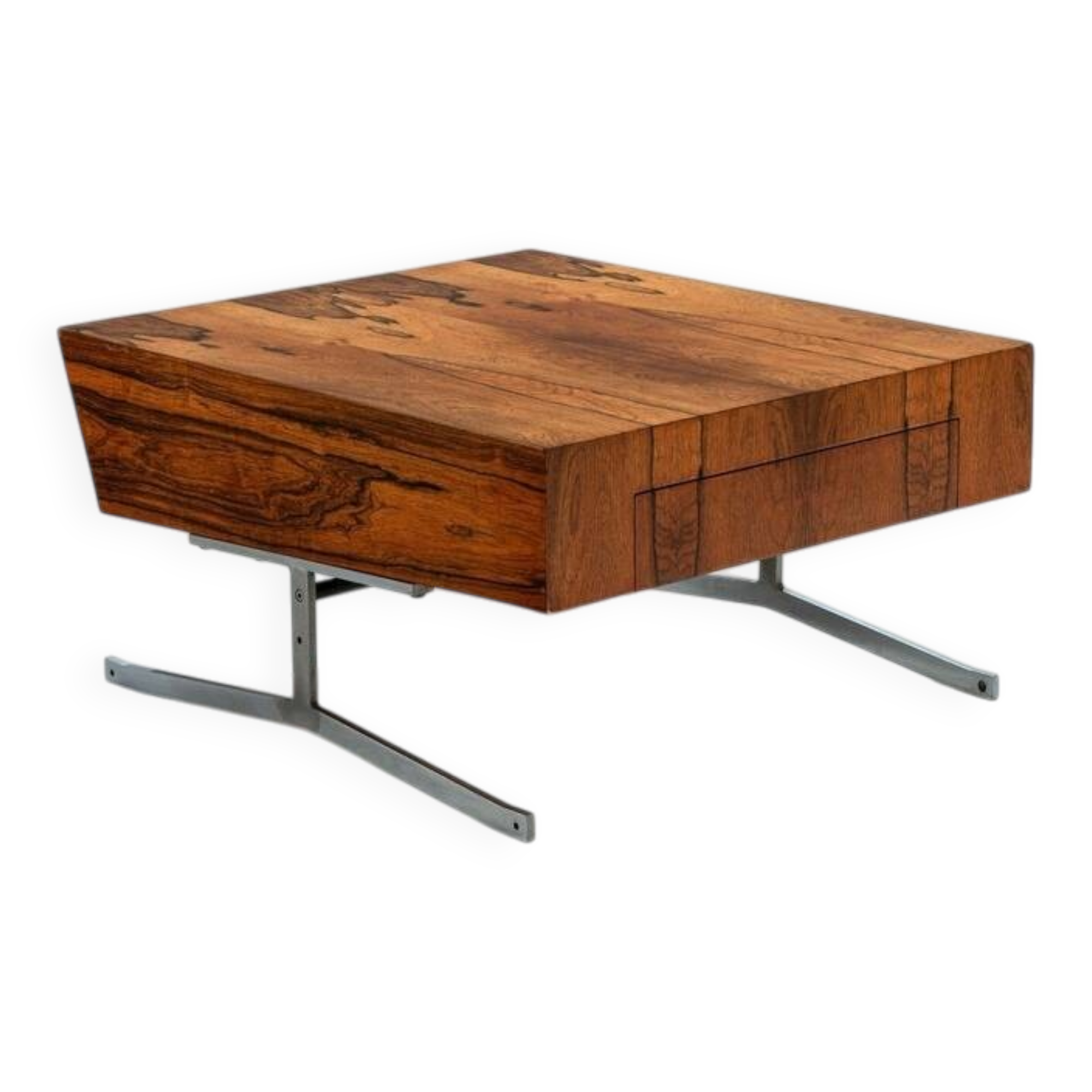 Unusual chest of drawers in rosewood mid-century Denmark 1960