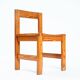 Minimalist vintage pine dining chairs with visible joints,The Netherlands,