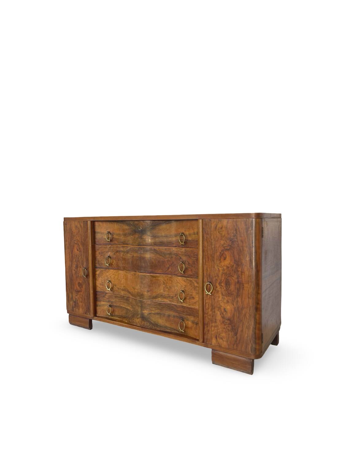 Italian Art deco walnut sideboard