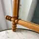Barber mirror blond wood style bamboo 50s