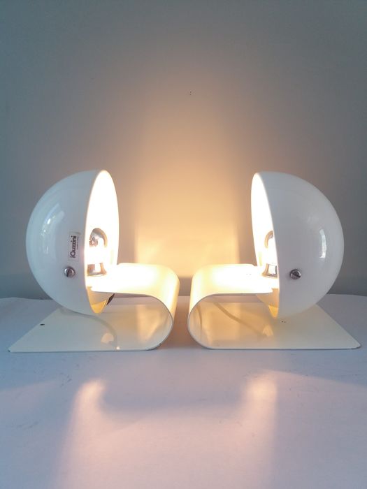 Pair of Guzzini lamps "Bugia" Giuseppe Cormio