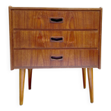 Small Danish chest with 3 drawers in teak finer