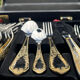 Varaguen 70-piece 23-carat gold-plated cutlery set