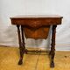 A Romantic Victorian Burr Walnut Sewing & Work Table Mid–Late 19th Cen