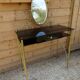 Coiffeuse vintage en verre