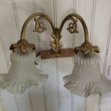 Paire d'appliques tulipe