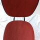 sixties chair with steel tube legs and a skaï seat