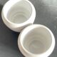 Pair of White Ceramic Candle Holders