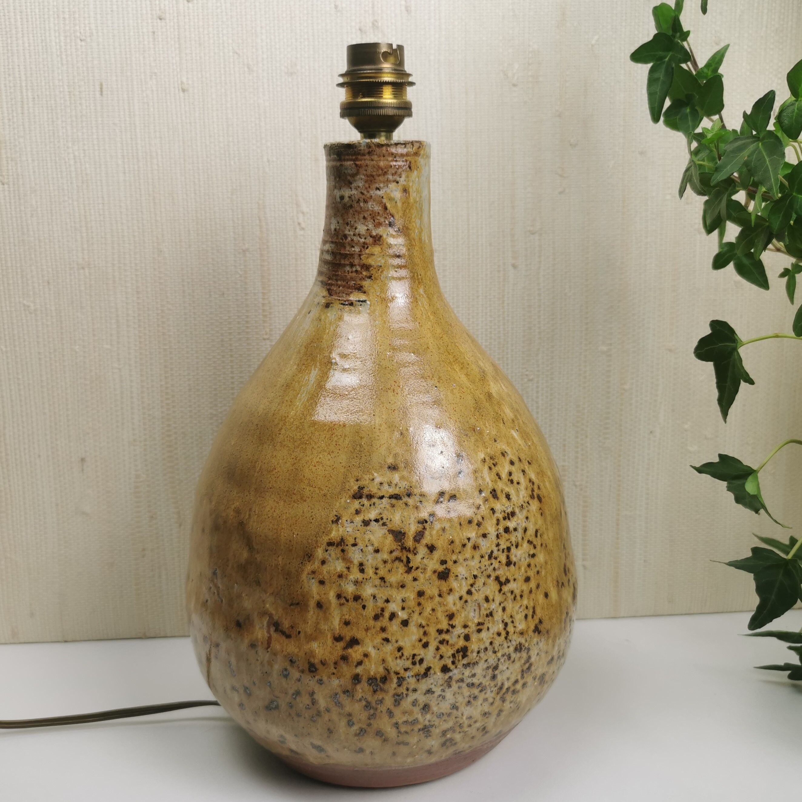 Ceramic lamp foot 70's