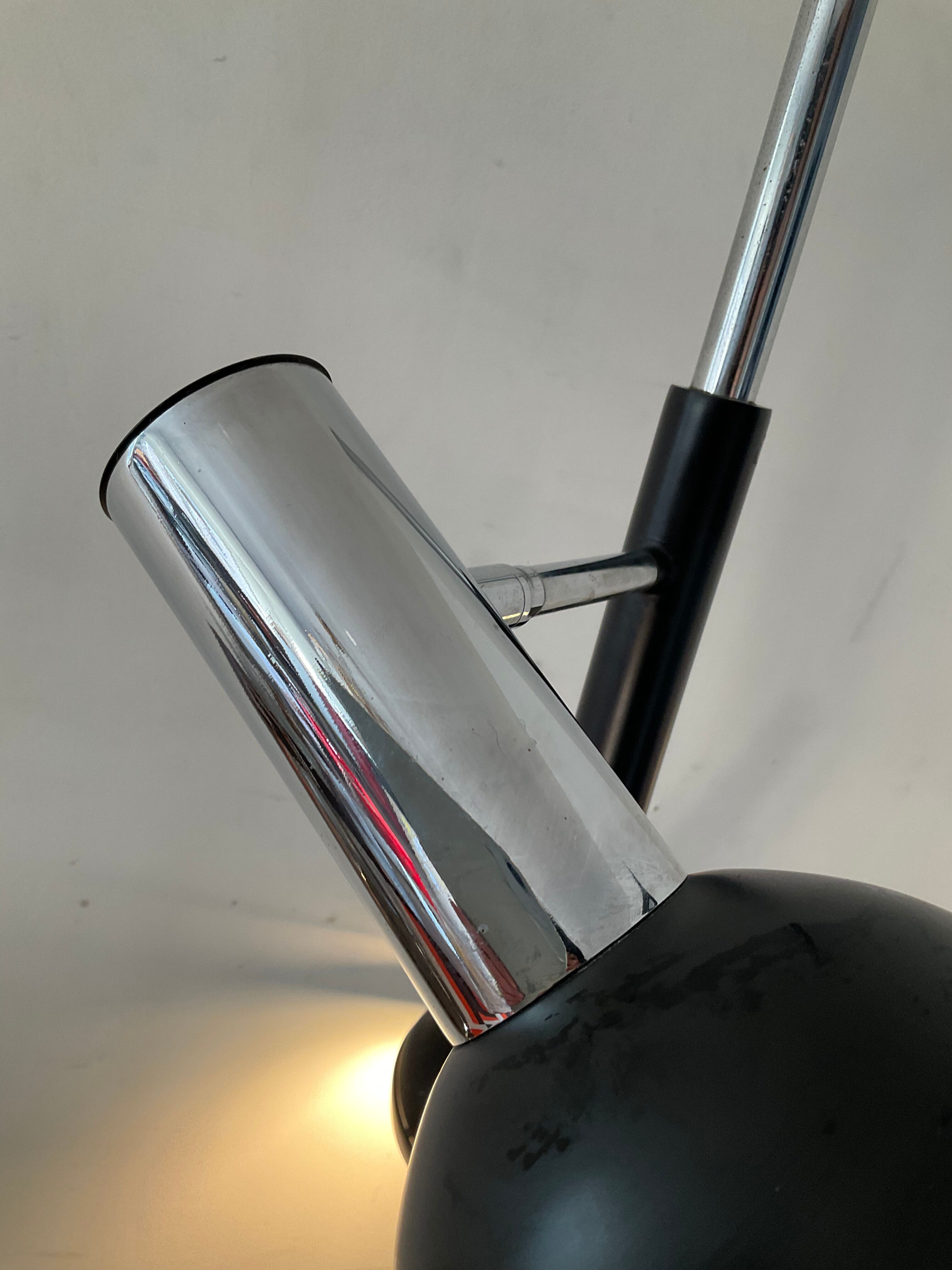 Lampadaire liseuse vintage 2 spots années 70