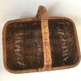 Vintage rattan wicker basket popular mushroom peach mushrooms