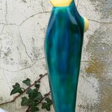 Vierge a l'enfant faience de desvres fourmaintraux - art deco