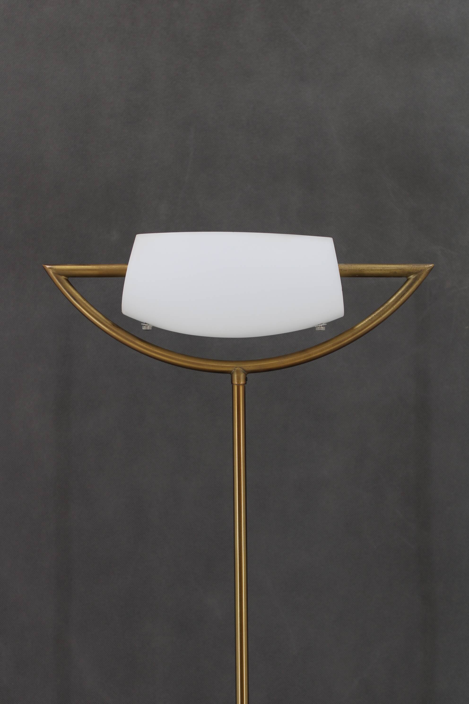 1980 Italian Halogen Brass Floor Lamp