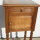Solid walnut bedside table in Louis XVI style