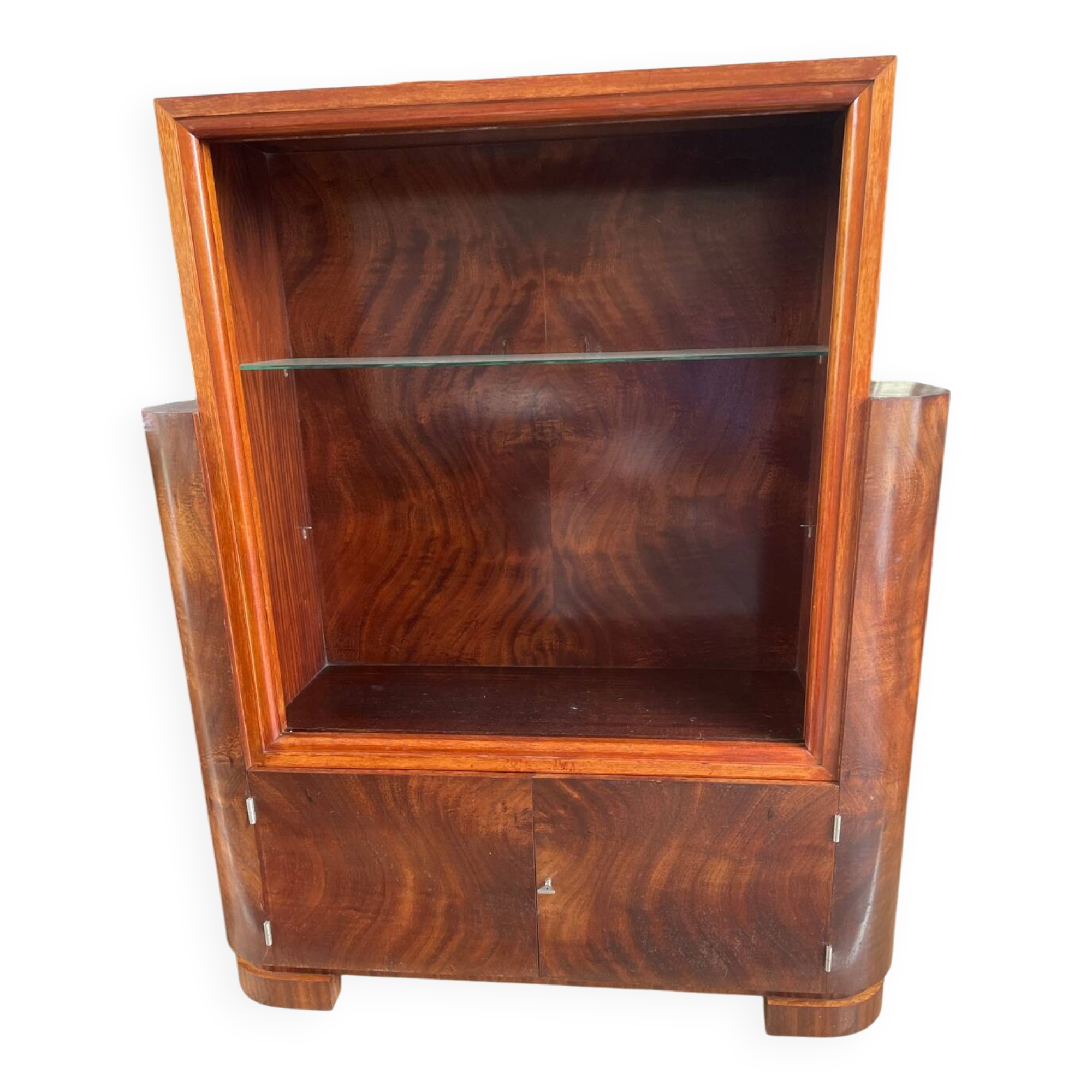 Art Deco sideboard in burl wood