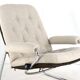 Ekornes Stressless 1970s armchair - very rare early model - new upholstered