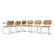 Set of 6 dining chairs Style B32 by Marcel Breuer