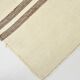 6x9 Cream & Brown Contemporary Vintage Kilim Rug, 184x282Cm