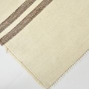 6x9 Cream & Brown Contemporary Vintage Kilim Rug, 184x282Cm
