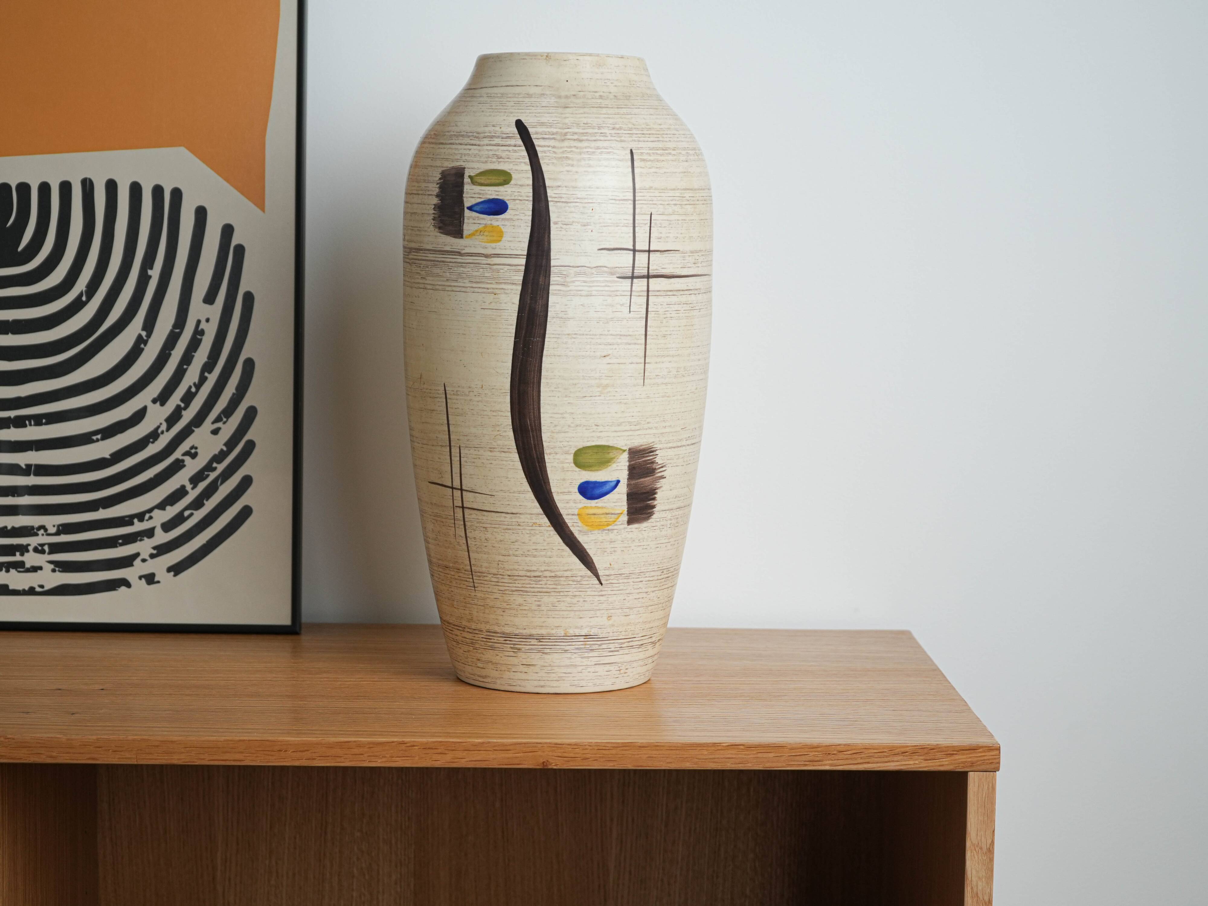 Ceramic vase, German design, 1970s, made in West Germany