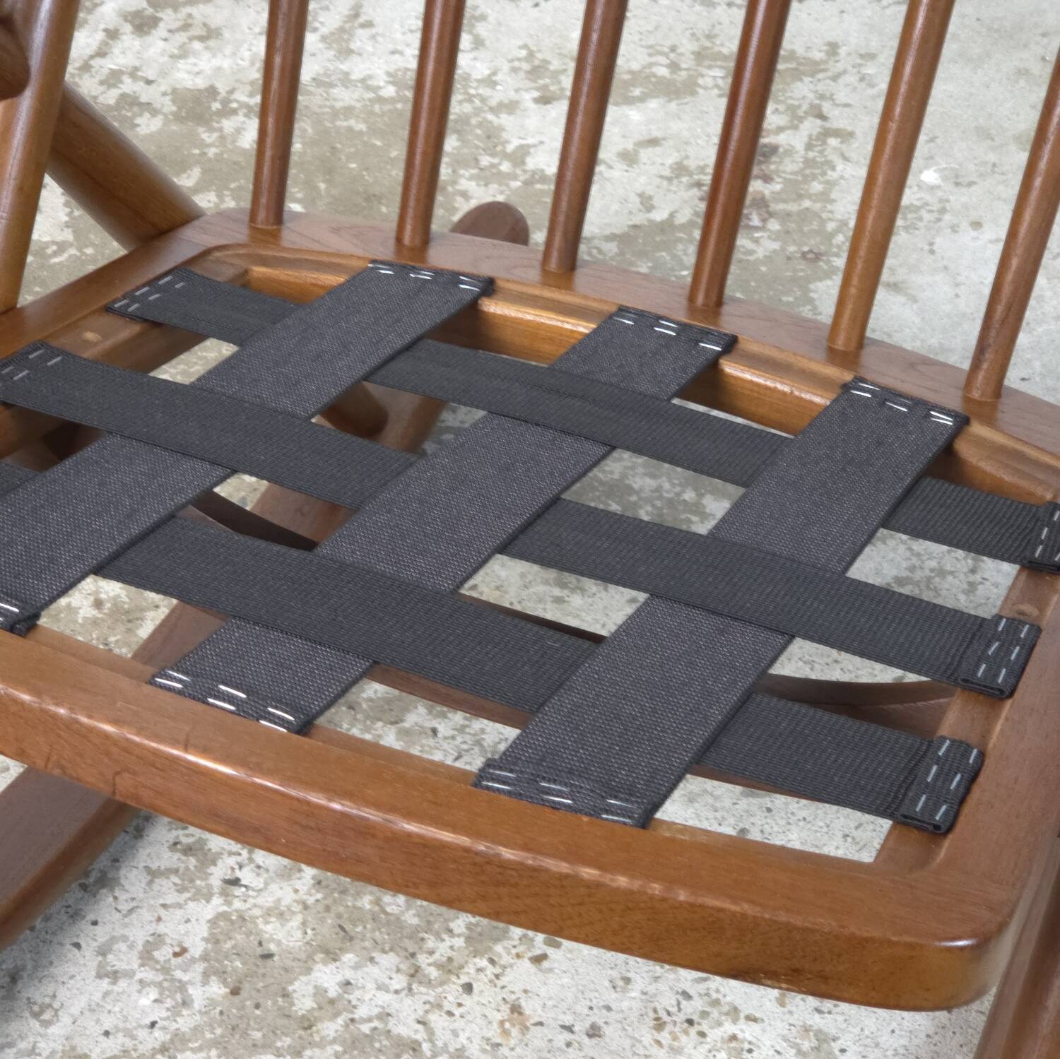 Frank Reenskaug, Bramin Møbler rocking chair Danish teak 60s