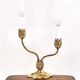 Bronze Water Lily Lamp by Lucien Gau, 1990s