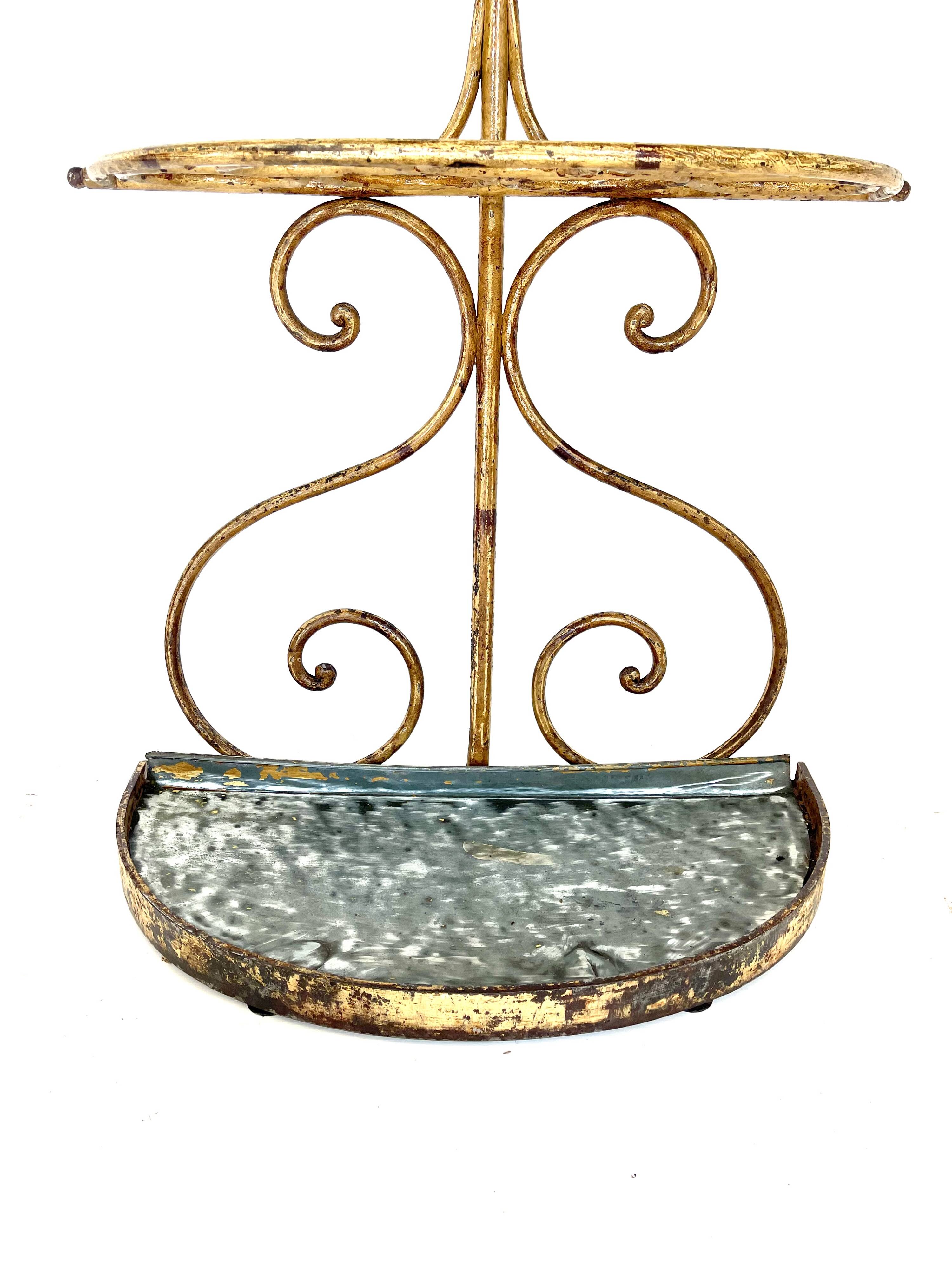 Porte-manteau et porte-parapluie en fonte des années 30 - Style Art Déco