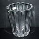Villeroy & Boch vintage vase in ribbed molded crystal signed
