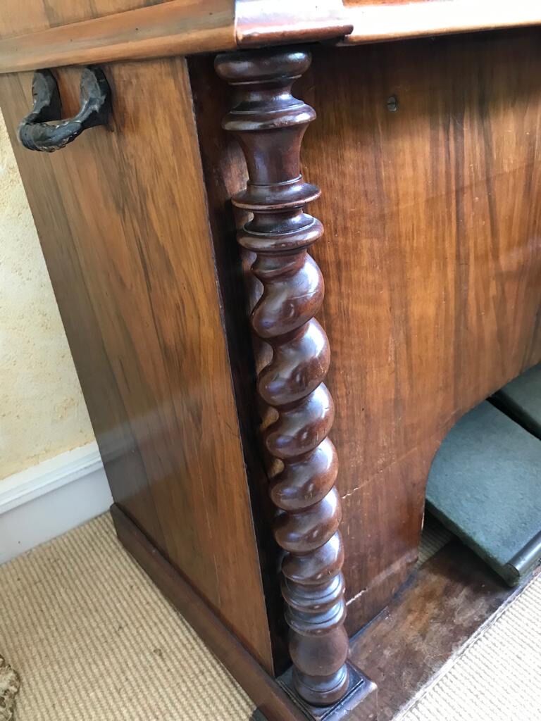 Old English harmonium mahogany bellows, nineteenth