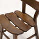 Set of 6 brutalist oak spanish dining chairs 1950