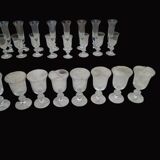 Set of 40 La Rochère Amitier crystal glasses from the 19th century + 8 replacements
