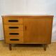 Vintage Mid-Century Teak Small Sideboard | 1960s | Scandinavian Compact