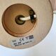 Twisted wooden floor lamp in beige and green S.C.E.